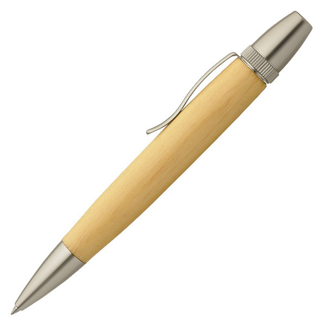 Details zu  F-STYLE Holz Kugelschreiber Hinoki Handgemacht Schreibwaren Wertvolle Hellbeige 3. insgesamt